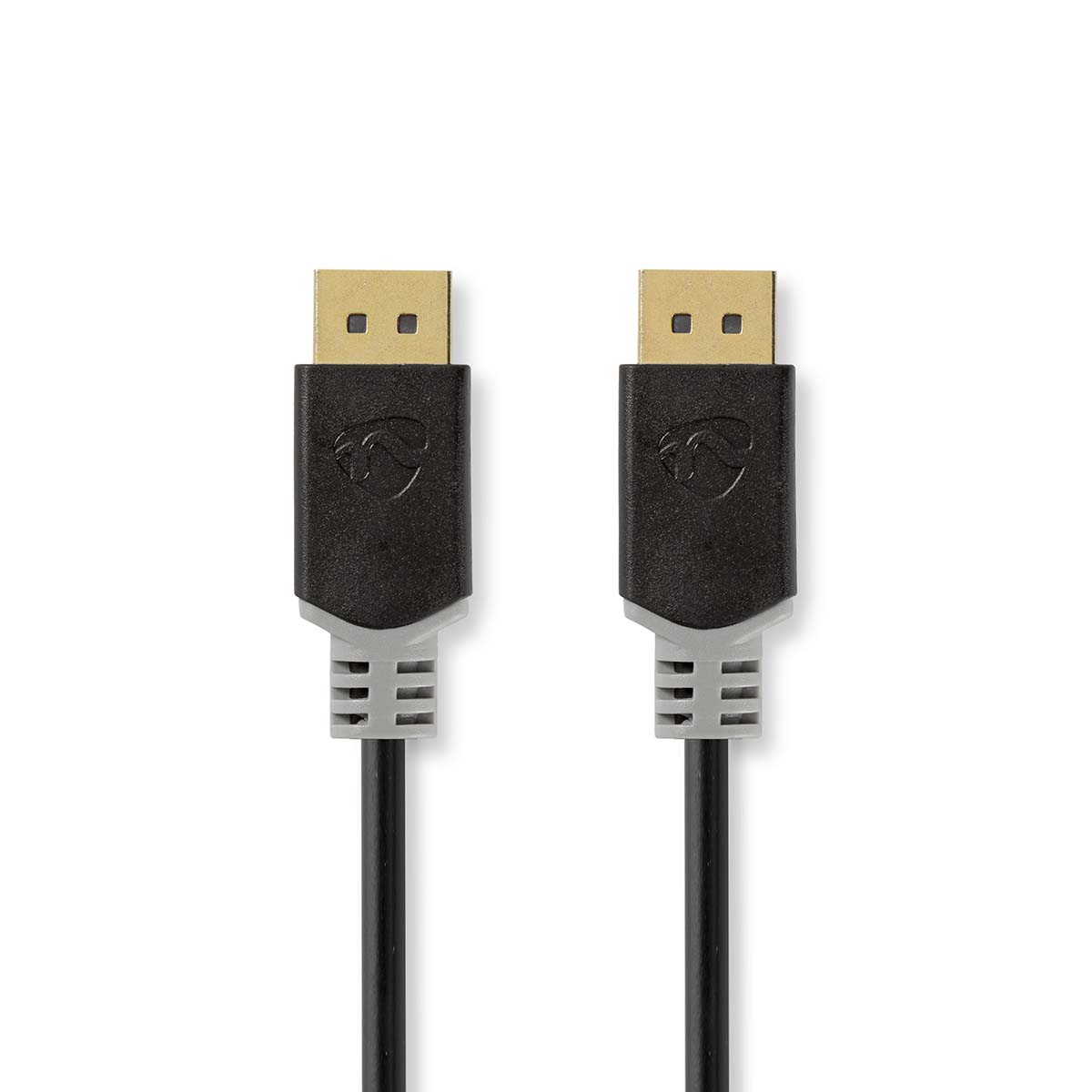 Nedis DisplayPort-Kabel | DisplayPort Male | DisplayPort Male | 8K@60Hz | Verguld | 2.00 m | Rond | PVC | Antraciet | Doos CCBW38010AT20