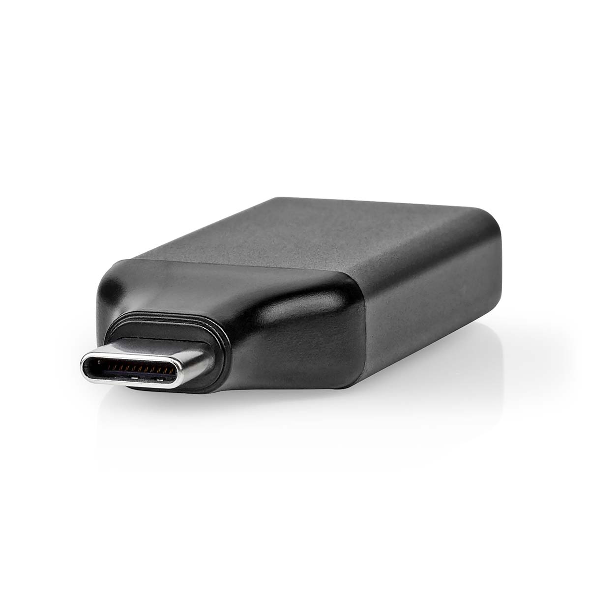 Nedis USB-C™ Adapter | USB 3.2 Gen 1 | USB-C™ Male | HDMI™ Output | 4K@60Hz | Rond | Vernikkeld | Grijs / Zwart | Doos - CCGB64650GY