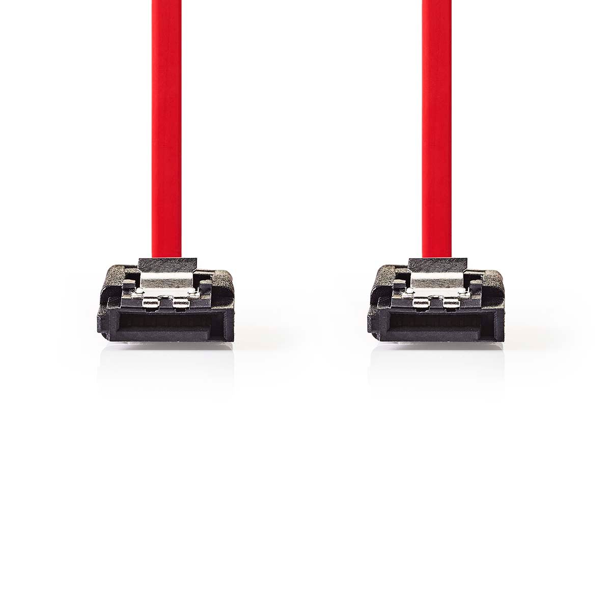 Nedis SATA Kabel | 1.5 Gbps | SATA 7-Pins Female | SATA 7-Pins Female | Vernikkeld | 0.50 m | Plat | PVC | Rood | Doos - CCGB73050RD05