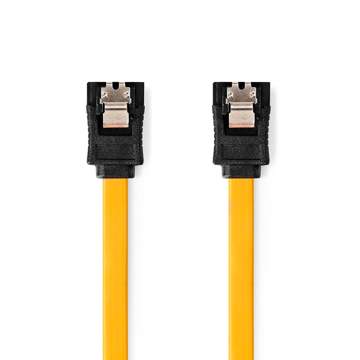 Nedis SATA Kabel | 6 Gbps | SATA 7-Pins Female | SATA 7-Pins Female | Vernikkeld | 1.00 m | Plat | PVC | Geel | Doos CCGB73250YE10