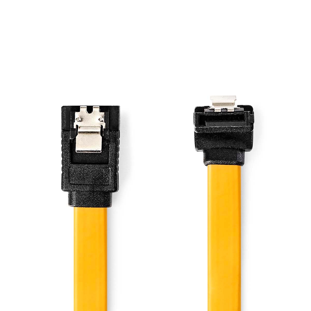 Nedis SATA Kabel | 6 Gbps | SATA 7-Pins Female | SATA 7-Pins Female | Vernikkeld | 1.00 m | Plat | PVC | Geel | Doos CCGB73255YE10