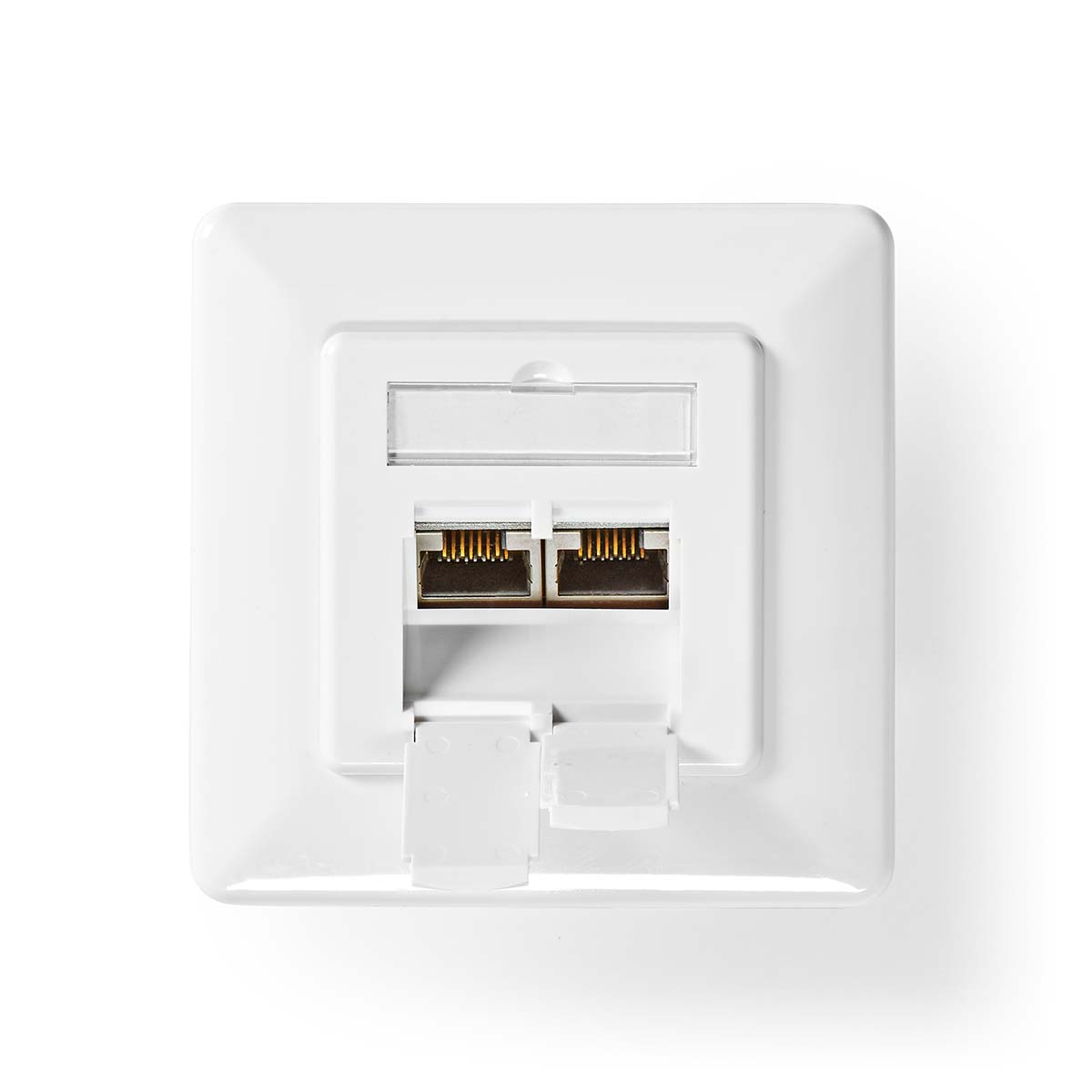 Nedis Netwerk Wanddoos | Inbouw | 2 poort(en) | CAT7 | Recht | Female | Goud Verguld | PVC | Ivoor | Doos - CCGB89260IV