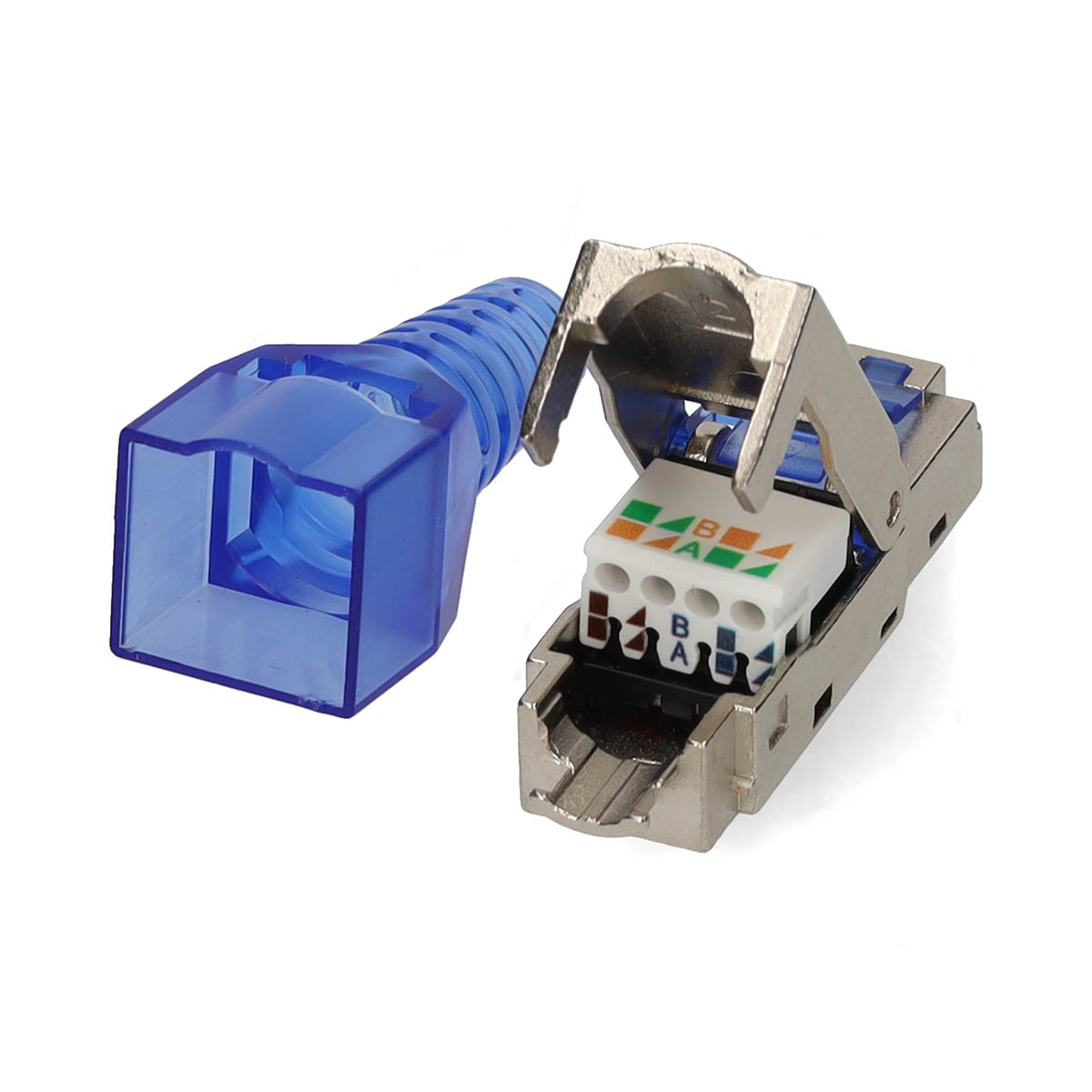 Nedis RJ45-Connector | Male | Toolless CAT7 | Recht | Verguld | 2 Stuks | Metaal | Metaal | Doos - CCGB89420ME