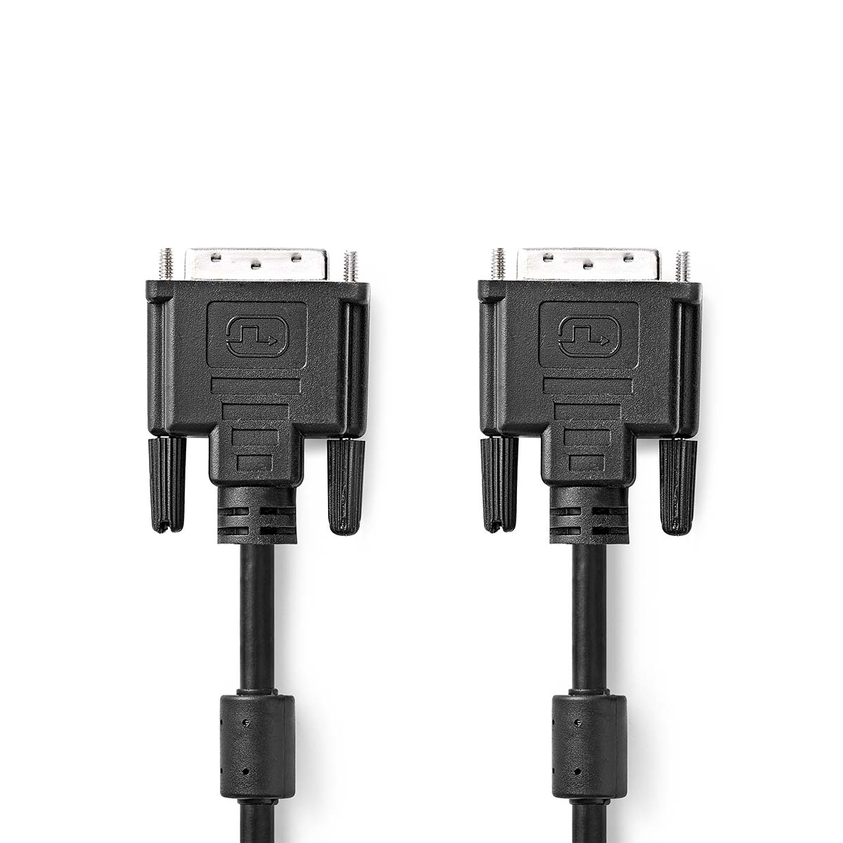 Nedis DVI-Kabel | DVI-D 24+1-Pins Male | DVI-D 24+1-Pins Male | 2560x1600 | Vernikkeld | 2.00 m | Recht | PVC | Zwart | Label - CCGL32001BK20