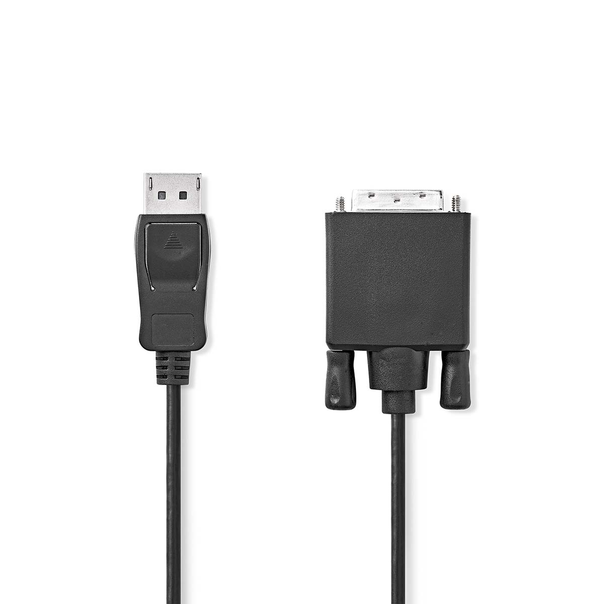 Nedis DisplayPort-Kabel | DisplayPort Male | DVI-D 24+1-Pins Male | 1080p | Vernikkeld | 2.00 m | Rond | PVC | Zwart | Label - CCGL37200BK20