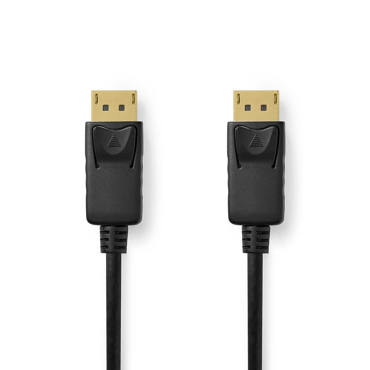 Nedis DisplayPort-Kabel | DisplayPort Male | DisplayPort Male | 8K@60Hz | Verguld | 2.00 m | Rond | PVC | Zwart | Label CCGL38010BK20