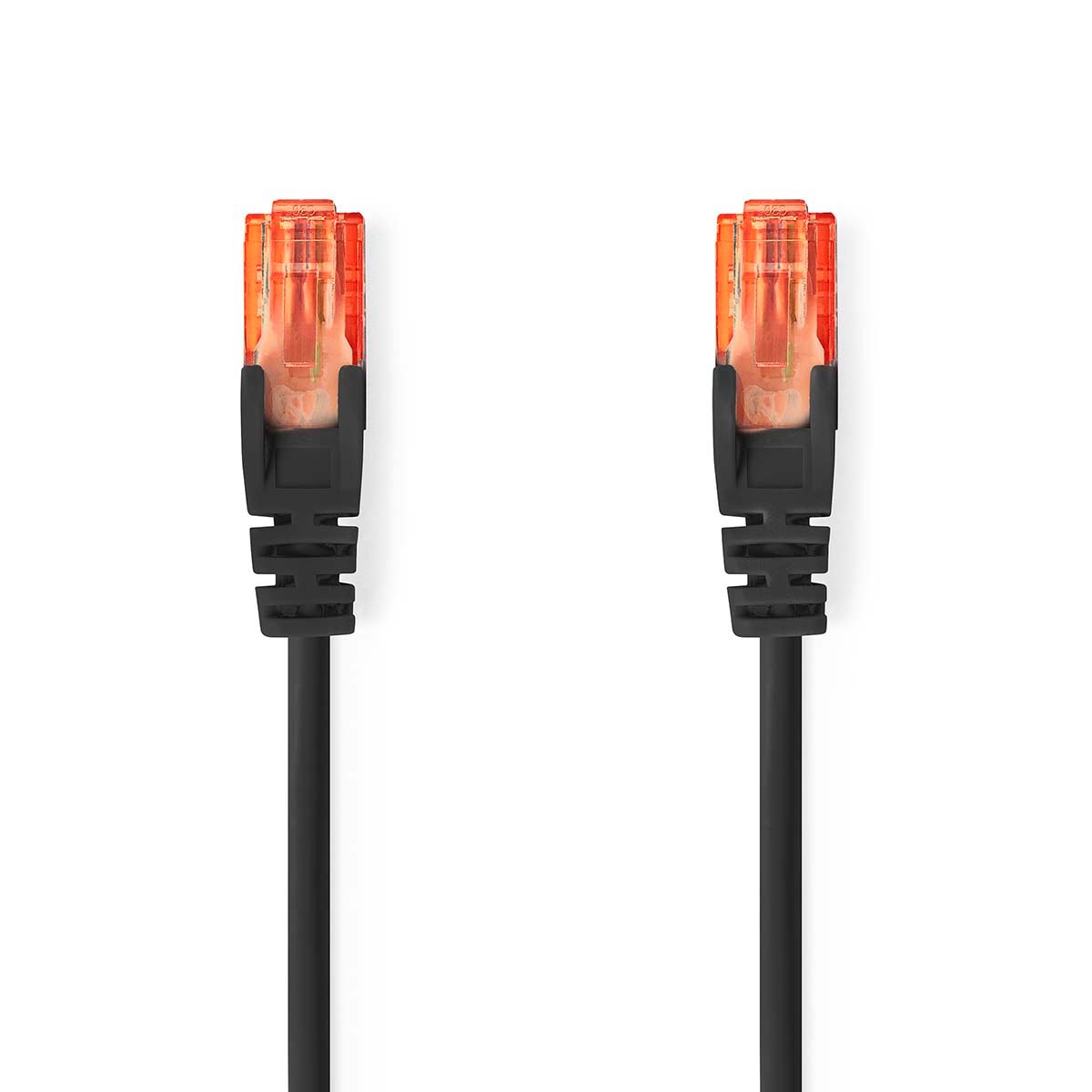 Nedis CAT6 Netwerkkabel | RJ45 Male | RJ45 Male | U UTP | 1.50 m | Rond | PVC | Zwart | Label CCGL85200BK15
