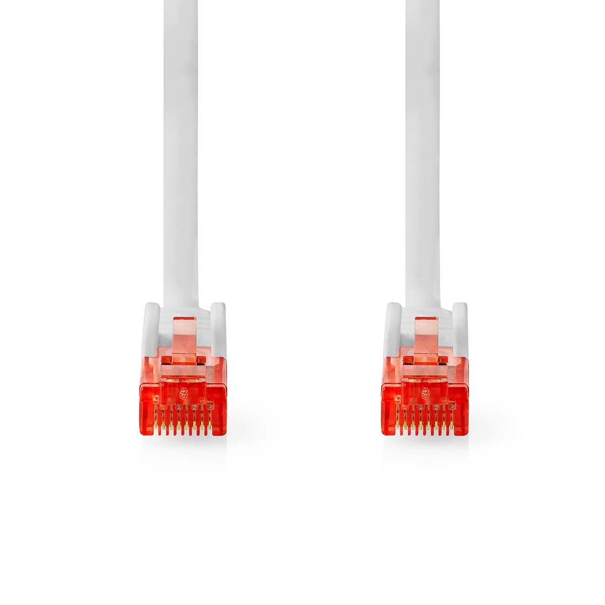 Nedis CAT6 Netwerkkabel | RJ45 Male | RJ45 Male | U/UTP | 10.0 m | Rond | PVC | Wit | Label - CCGL85200WT100