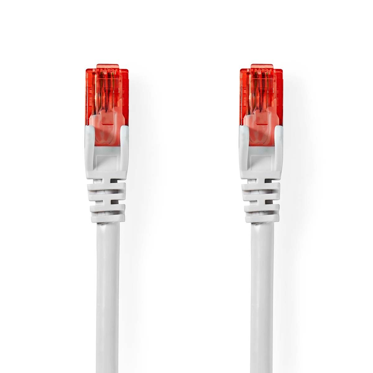 Nedis CAT6 Netwerkkabel | RJ45 Male | RJ45 Male | U/UTP | 5.00 m | Rond | PVC | Wit | Label - CCGL85200WT50