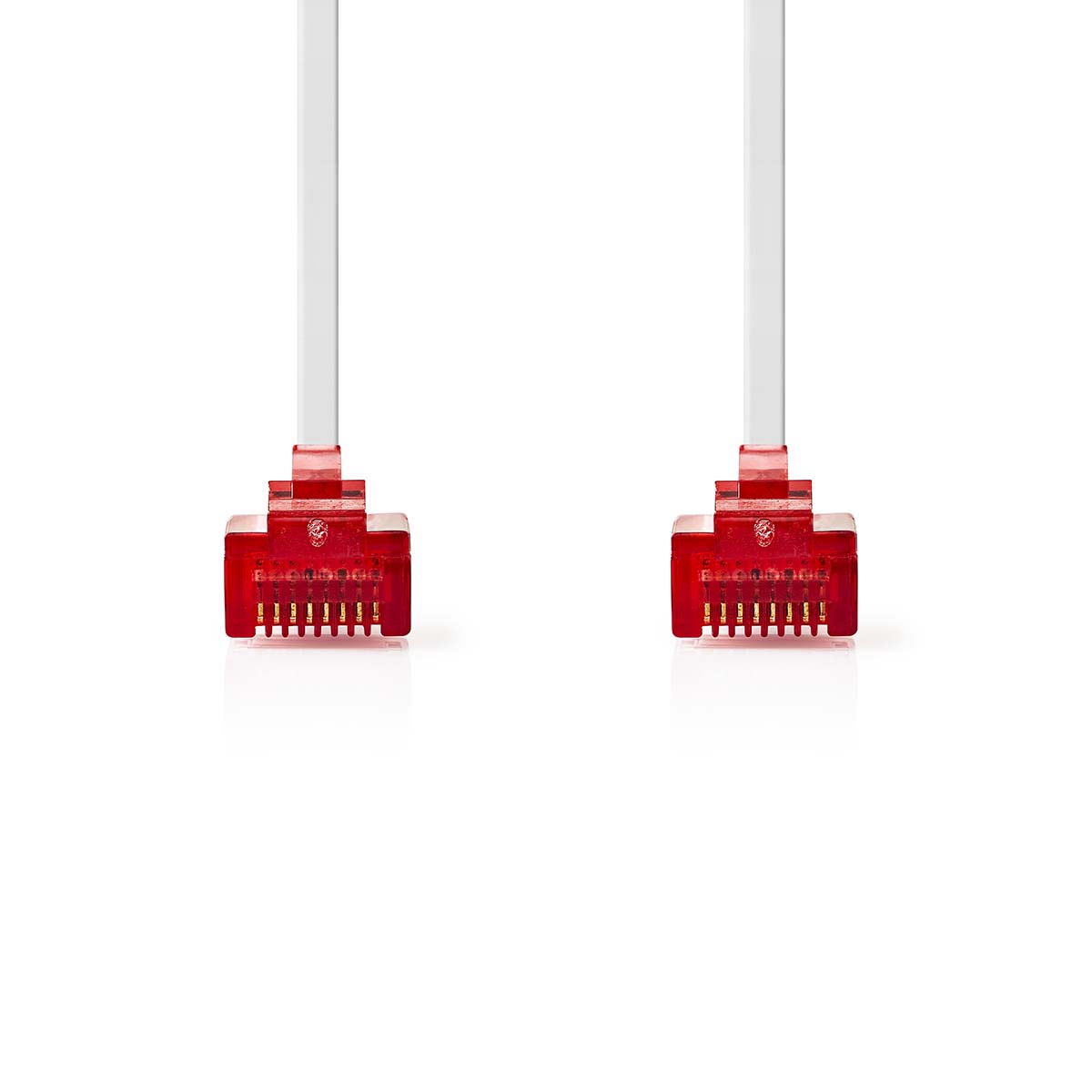 Nedis CAT6 Netwerkkabel | RJ45 Male | RJ45 Male | U/UTP | 0.50 m | Snagless | Plat | PVC | Wit | Label - CCGL85215WT05