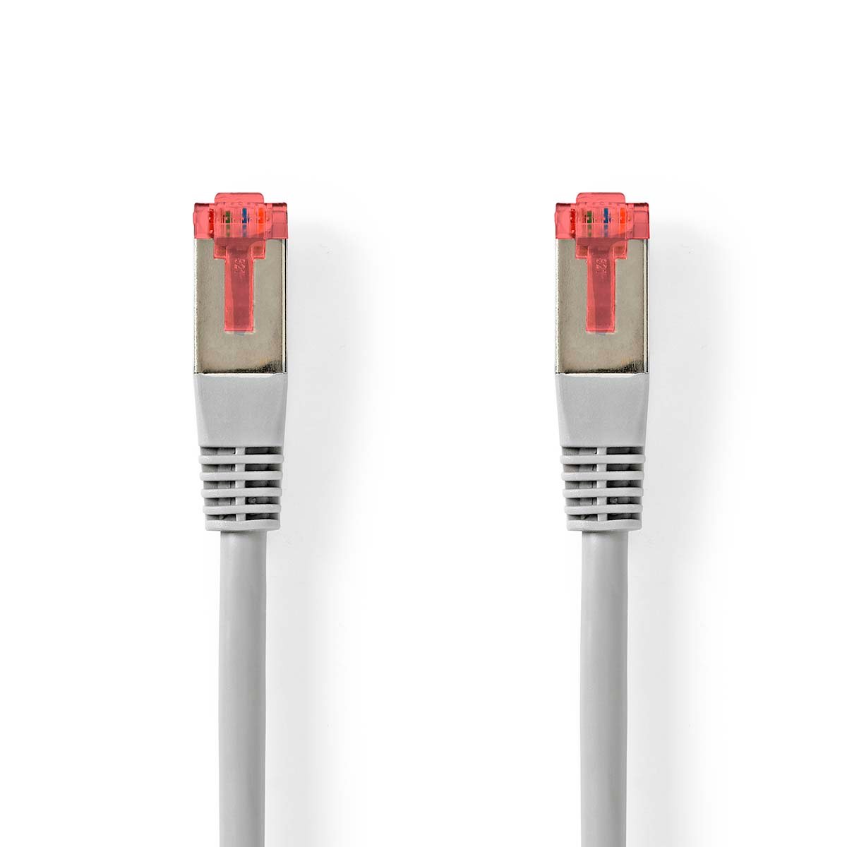 Nedis CAT6 Netwerkkabel | RJ45 Male | RJ45 Male | SF UTP | 0.25 m | Rond | PVC | Grijs | Label CCGL85220GY025