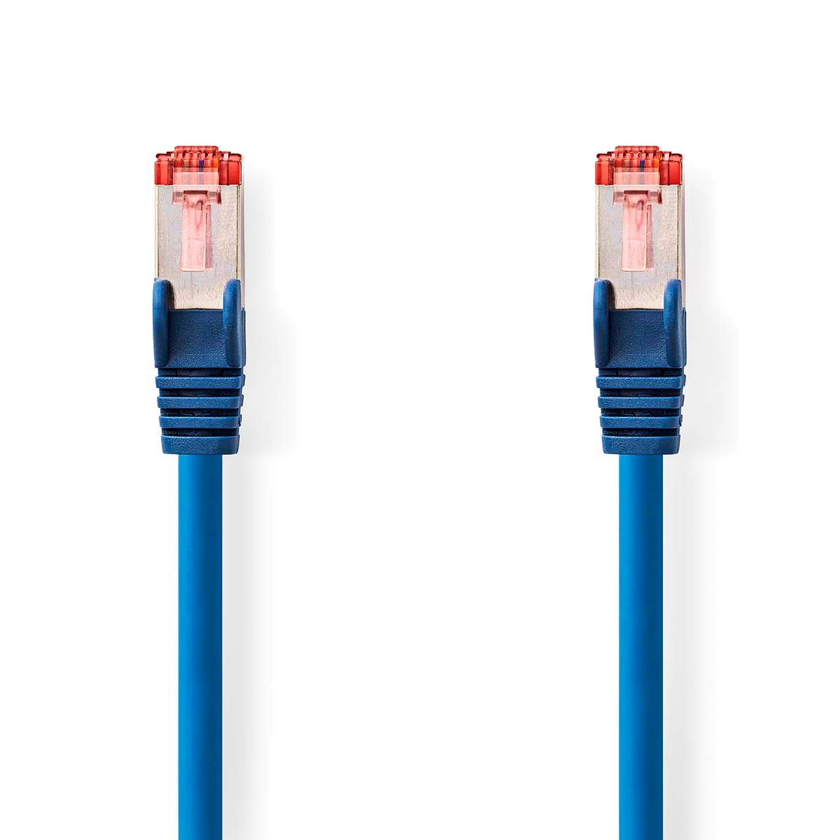 Nedis CAT6 Netwerkkabel | RJ45 Male | RJ45 Male | S FTP | 1.00 m | Rond | LSZH | Blauw | Label CCGL85221BU10
