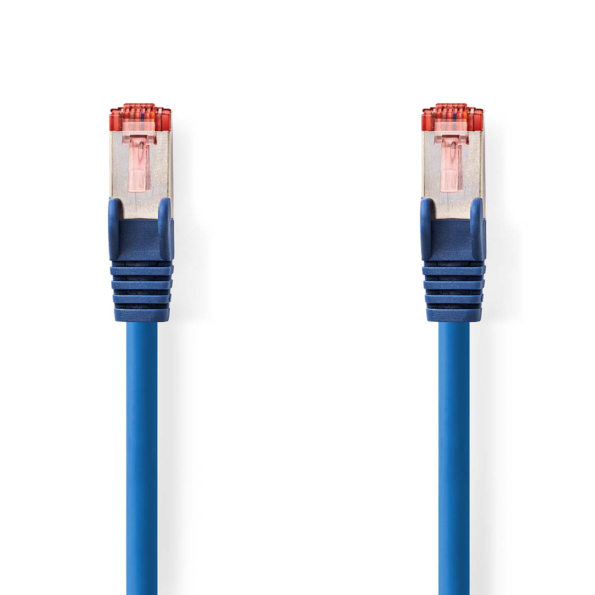Nedis CAT6 Netwerkkabel | RJ45 Male | RJ45 Male | S FTP | 2.00 m | Rond | LSZH | Blauw | Label CCGL85221BU20