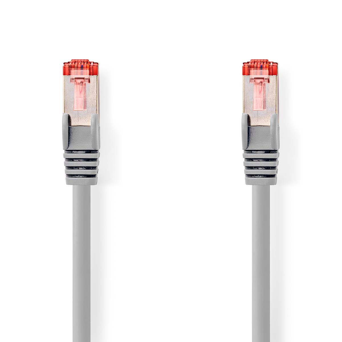 Nedis CAT6 Netwerkkabel | RJ45 Male | RJ45 Male | S FTP | 1.00 m | Rond | LSZH | Grijs | Label CCGL85221GY10