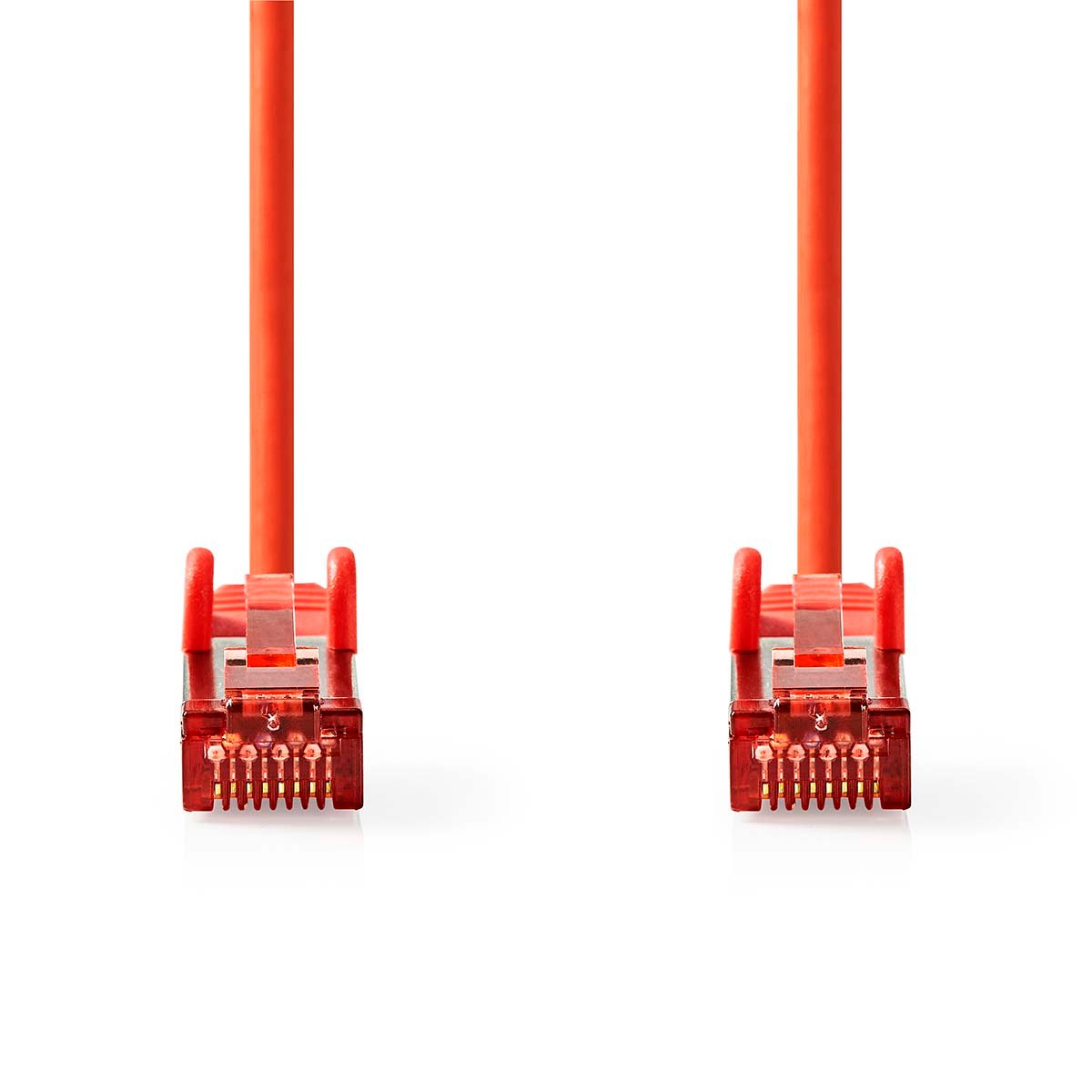 Nedis CAT6 Netwerkkabel | RJ45 Male | RJ45 Male | S/FTP | 0.50 m | Rond | LSZH | Rood | Label - CCGL85221RD05