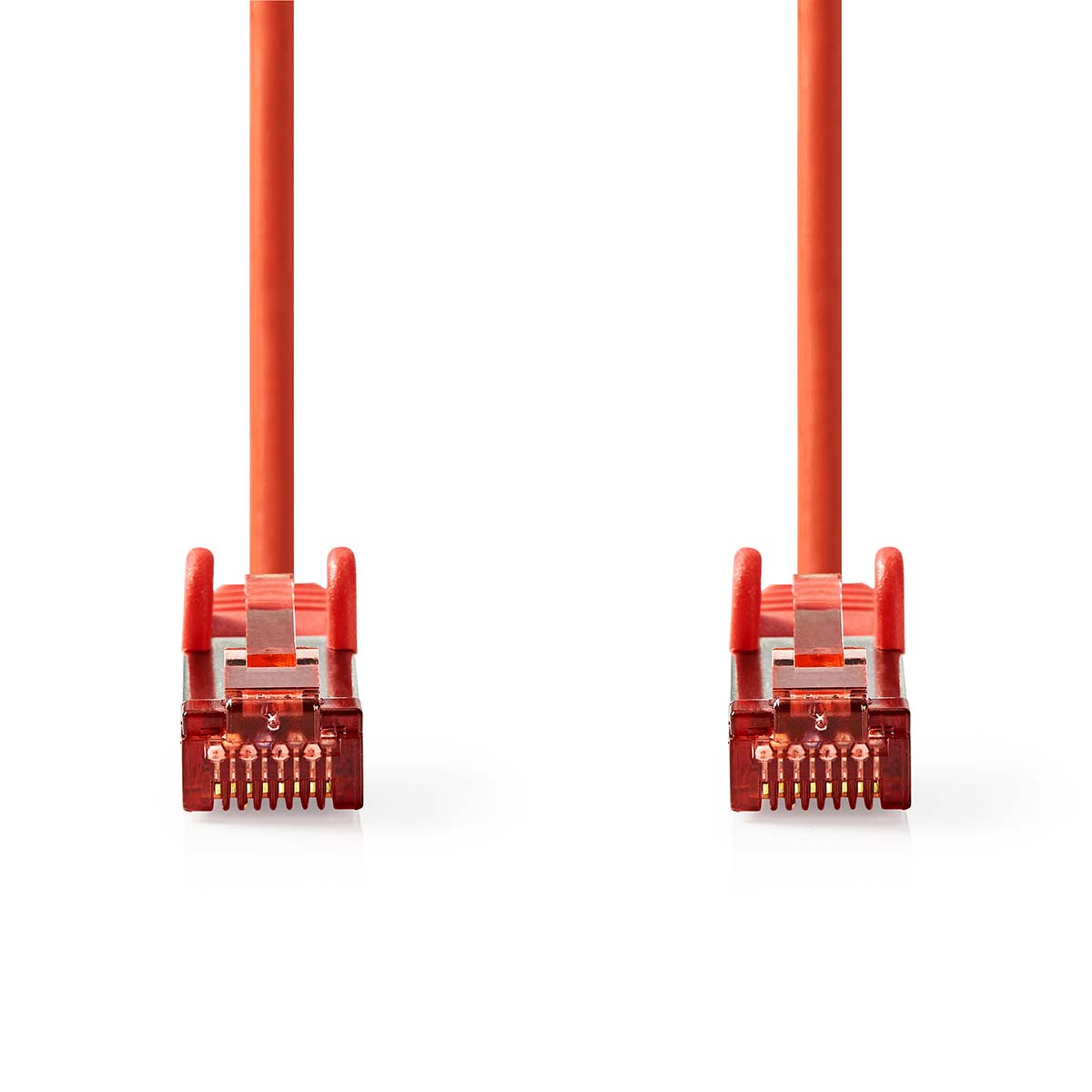 Nedis CAT6 Netwerkkabel | RJ45 Male | RJ45 Male | S/FTP | 1.00 m | Rond | LSZH | Rood | Label - CCGL85221RD10
