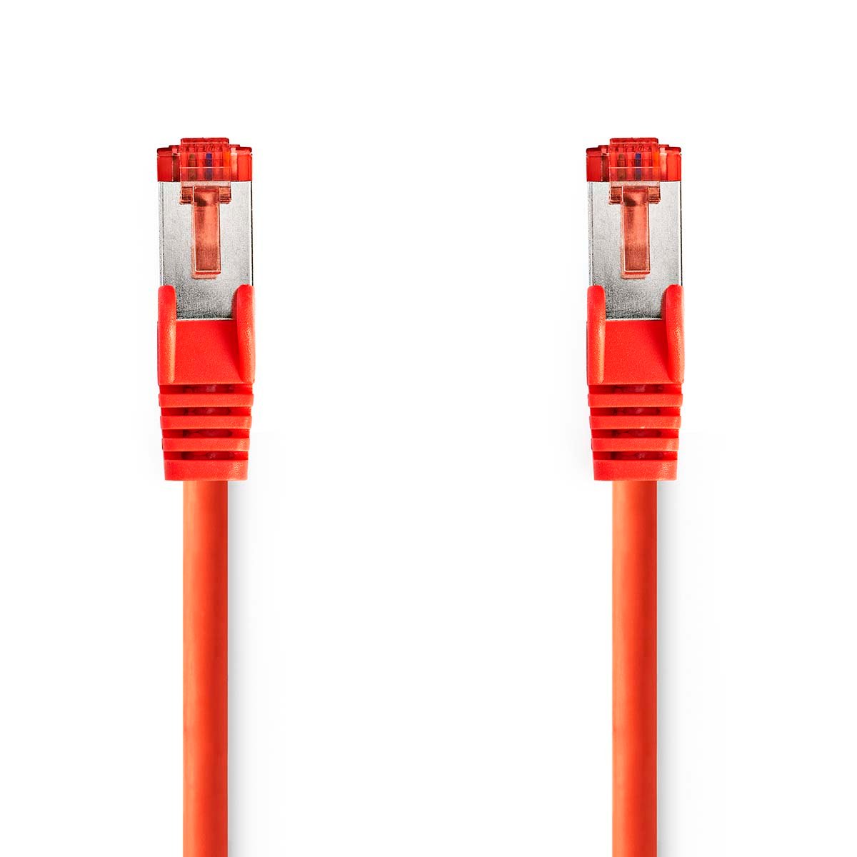 Nedis CAT6 Netwerkkabel | RJ45 Male | RJ45 Male | S FTP | 2.00 m | Rond | LSZH | Rood | Label CCGL85221RD20