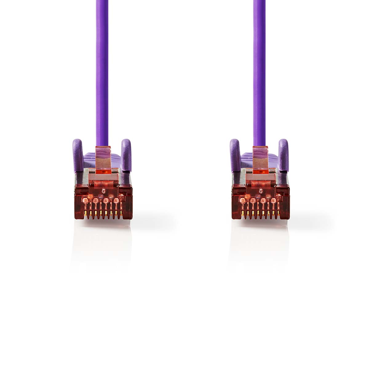 Nedis CAT6 Netwerkkabel | RJ45 Male | RJ45 Male | S/FTP | 1.00 m | Rond | LSZH | Violet | Label - CCGL85221VT10