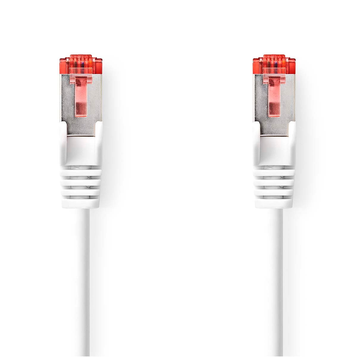 Nedis CAT6 Netwerkkabel | RJ45 Male | RJ45 Male | S FTP | 1.00 m | Rond | LSZH | Wit | Label CCGL85221WT10