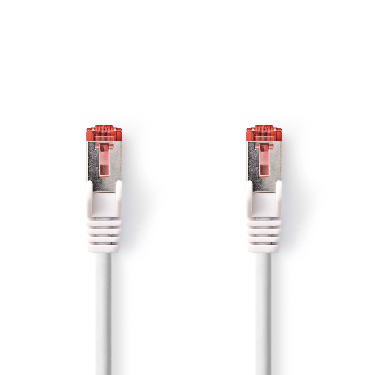 Nedis CAT6 Netwerkkabel | RJ45 Male | RJ45 Male | S FTP | 15.0 m | Rond | LSZH | Wit | Label CCGL85221WT150