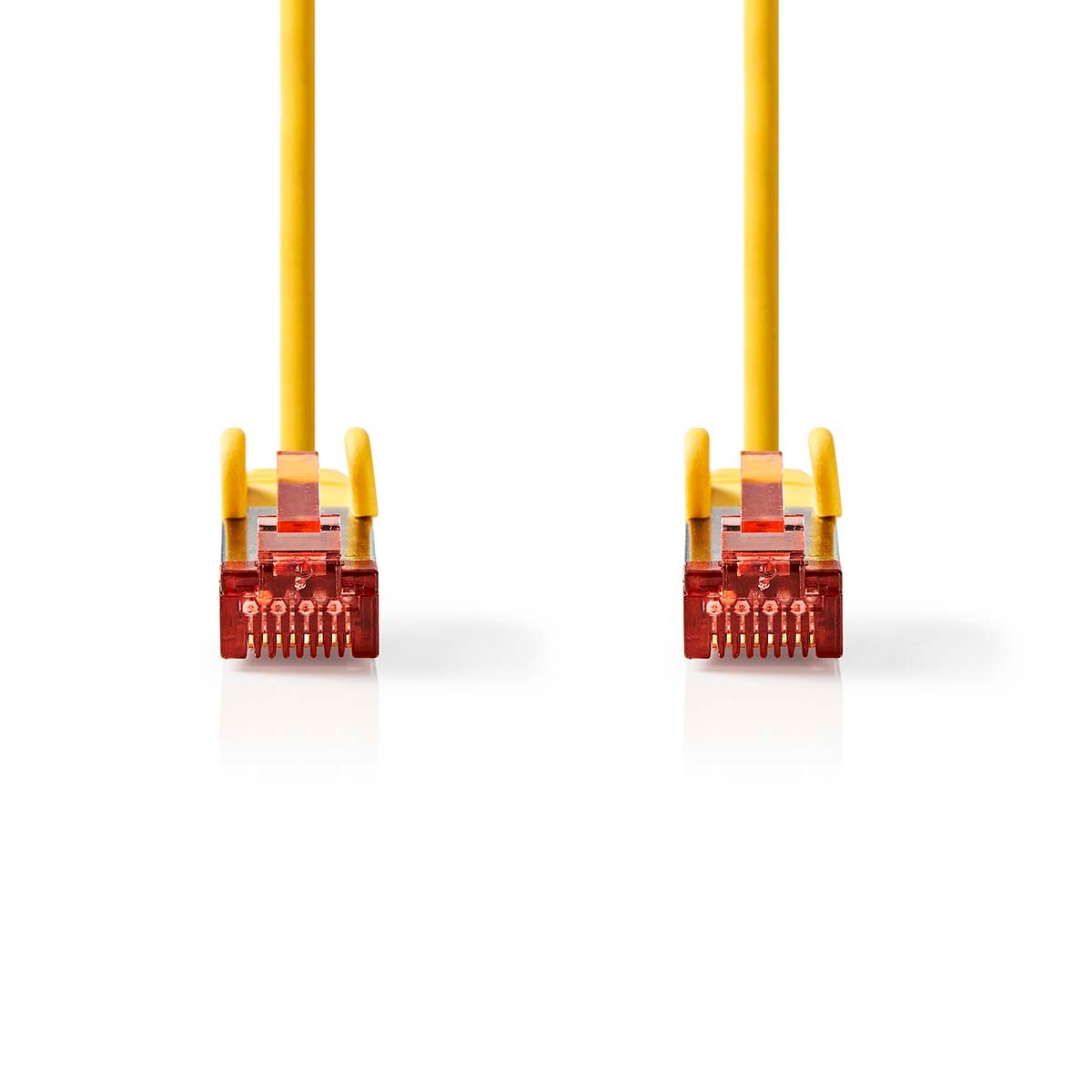 Nedis CAT6 Netwerkkabel | RJ45 Male | RJ45 Male | S/FTP | 10.0 m | Rond | LSZH | Geel | Label - CCGL85221YE100