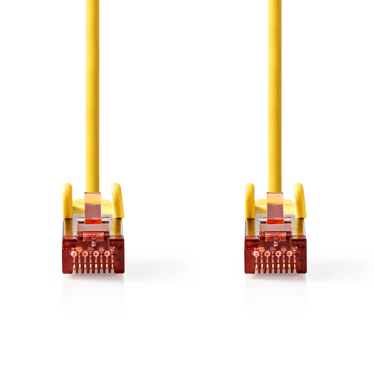 Nedis CAT6 Netwerkkabel | RJ45 Male | RJ45 Male | S/FTP | 1.00 m | Rond | LSZH | Geel | Label - CCGL85221YE10