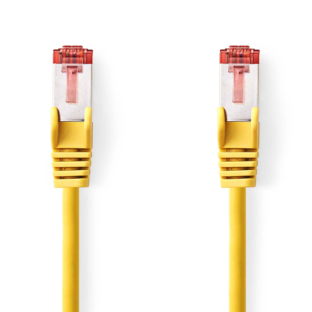 Nedis CAT6 Netwerkkabel | RJ45 Male | RJ45 Male | S FTP | 3.00 m | Rond | LSZH | Geel | Label CCGL85221YE30