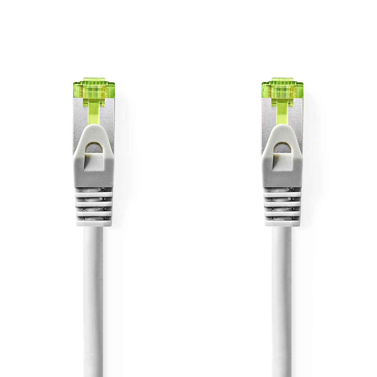 Nedis CAT7 Netwerkkabel | S FTP | RJ45 Male | RJ45 Male | 1.00 m | Snagless | Rond | LSZH | Grijs | Label CCGL85420GY10