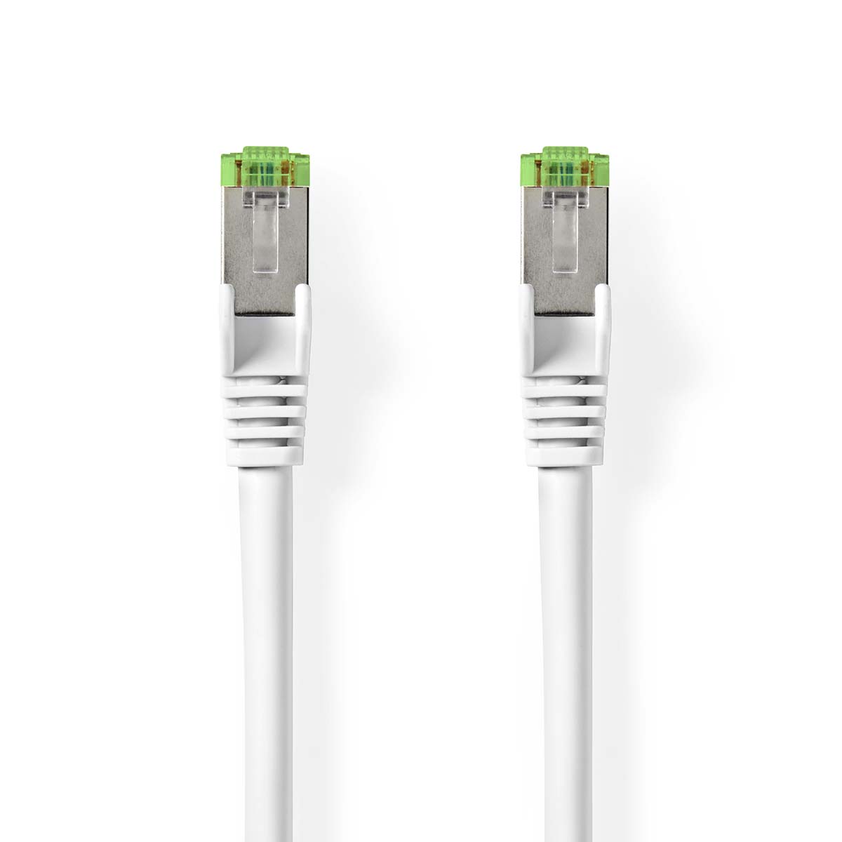 Nedis Cat 8.1 Netwerkkabel | S FTP | RJ45 Male | RJ45 Male | 1.00 m | Rond | LSZH | Wit | Label CCGL85520WT10