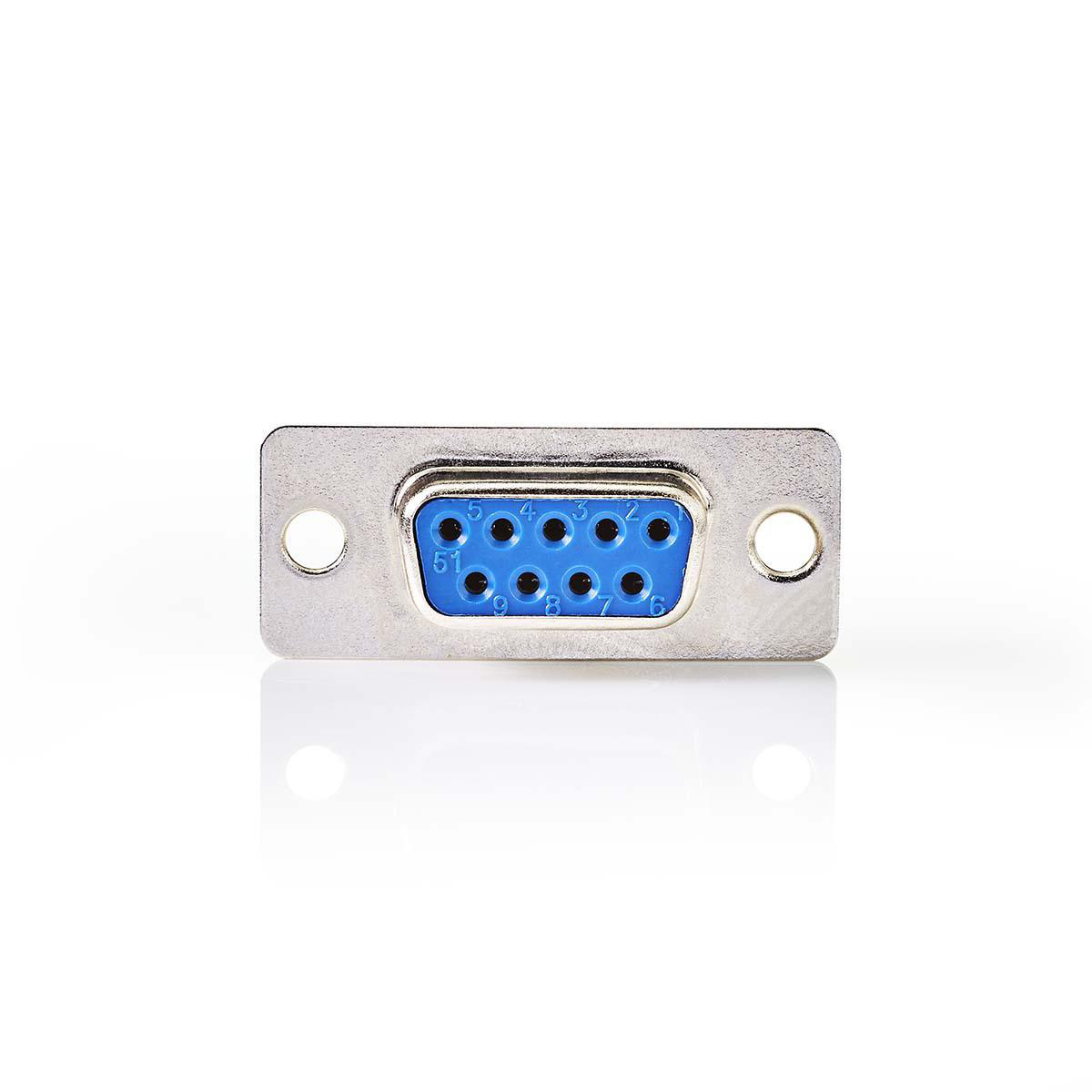 Nedis D-Sub-Chassisdeel | D-SUB 9-Pins Female | Zilver | Doos - CCGB52801ME