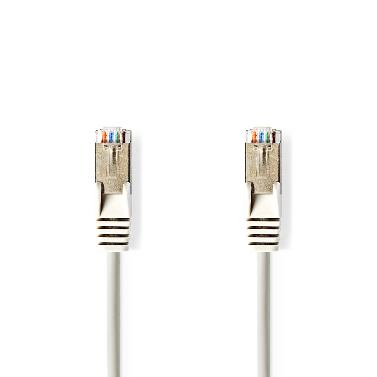 Nedis CAT5e Netwerkkabel | SF/UTP | RJ45 Male | RJ45 Male | 1.50 m | Rond | PVC | Grijs | Label - CCGL85121GY15