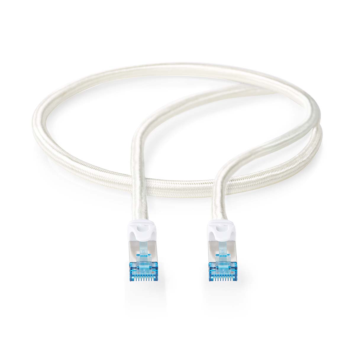 Nedis CAT6a netwerkkabel | S/FTP | RJ45 Male | RJ45 Male | 3.00 m | Snagless | Rond | Gevlochten / PVC | Zilver | Cover Window Box - CCTB85321AL30