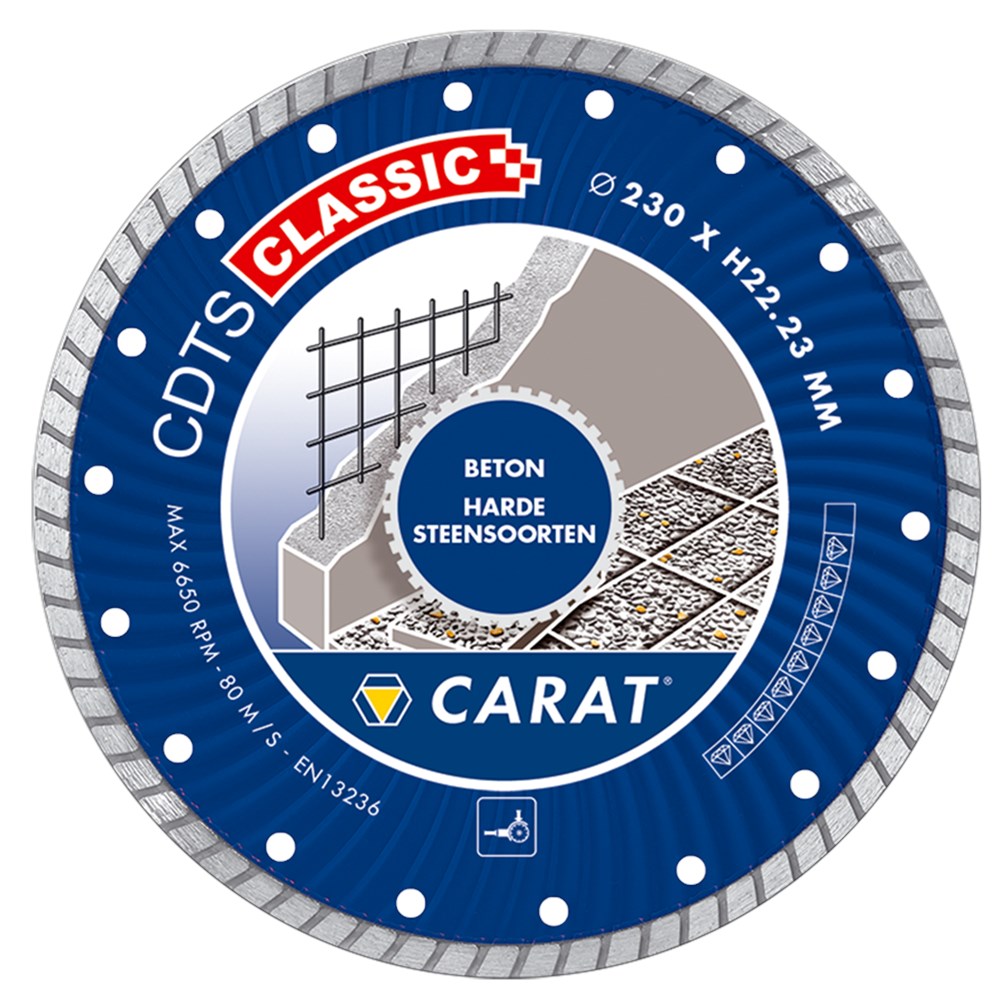Carat DIAMANTZAAG BETON Ø115x22,23MM, CDTS CLASSIC - CDTSC11530 - CDTSC11530