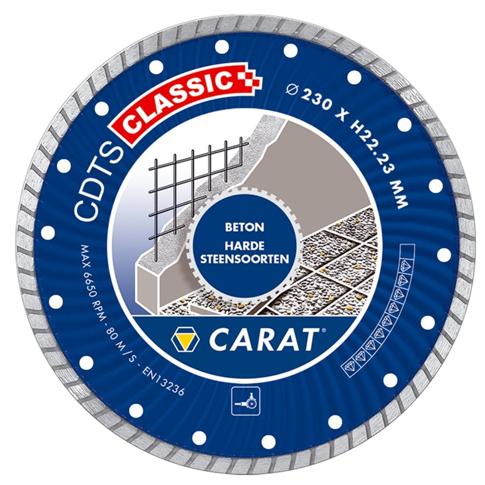 Carat DIAMANTZAAG BETON Ø125x22,23MM, CDTS CLASSIC - CDTSC12530 - CDTSC12530