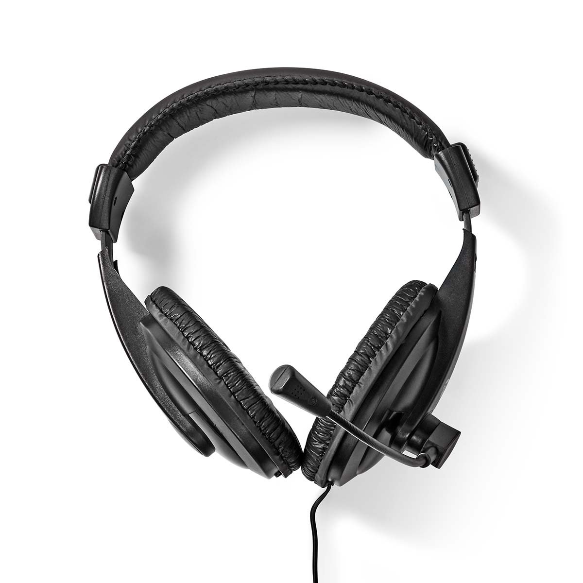 Nedis PC-Headset | Over-Ear | Stereo | 1x 3.5 mm 2x 3.5 mm | Inklapbare Microfoon | Zwart CHST210BK