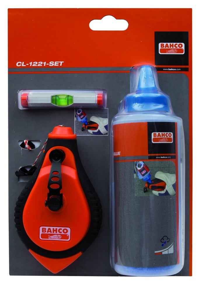 Bahco kalklijn terugspoel - blauwe kleur | CL-1221-SET