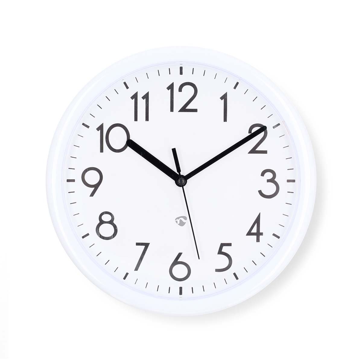 Nedis Wandklok | Diameter: 220 mm | Kunststof | Wit CLWA105WT
