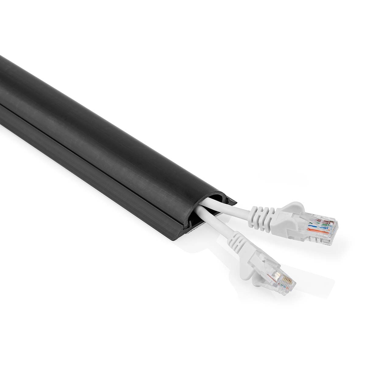 Nedis Kabelmanagement | Buis | 1 Stuks | Maximale kabeldikte: 16 mm | PVC | Zwart - CMDT4516BK1000