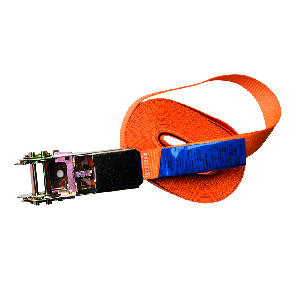 Delta 1-delige omsnoerband met ratel | volgens EN 12195-2 | 3 m | 25 mm - CO.SR.025.03.OR CO.SR.025.03.OR afbeelding