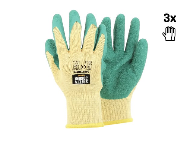 Safety Jogger Naadloze katoenen veiligheidshandschoenen | 3 Stuks | Geel | Maat 10 - SW0202010