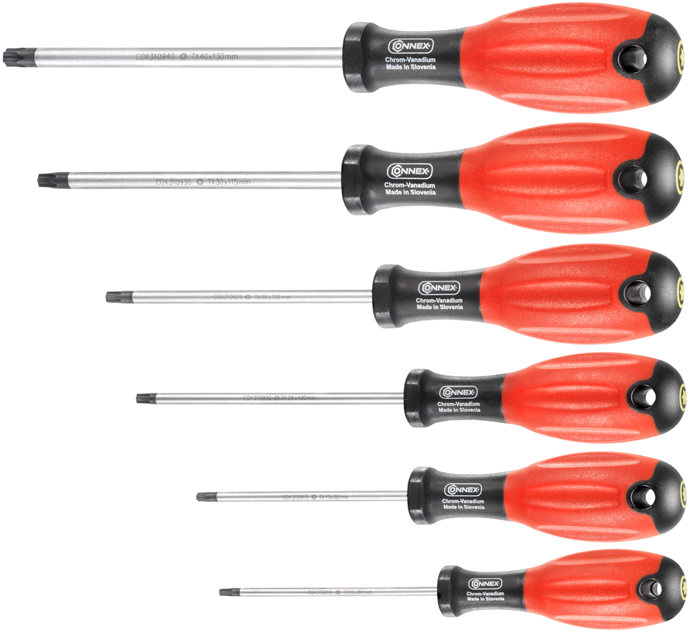 Connex Set Schroevendraaiers Tx 6Dlg 1Com COX310996