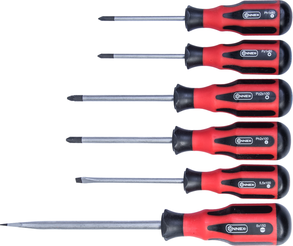 Connex Set Schroevendraaiers 6Dlg 2Com COX311208
