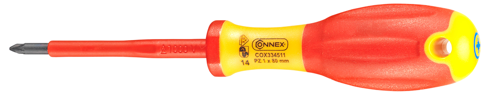 Connex Schroevendraaier Pz1 80Mm 1Kv 1C COX334511