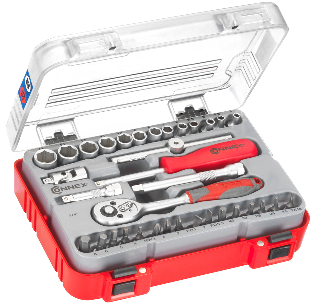 Connex Dopsleutelset Profi 1 4 40Dlg COX580235