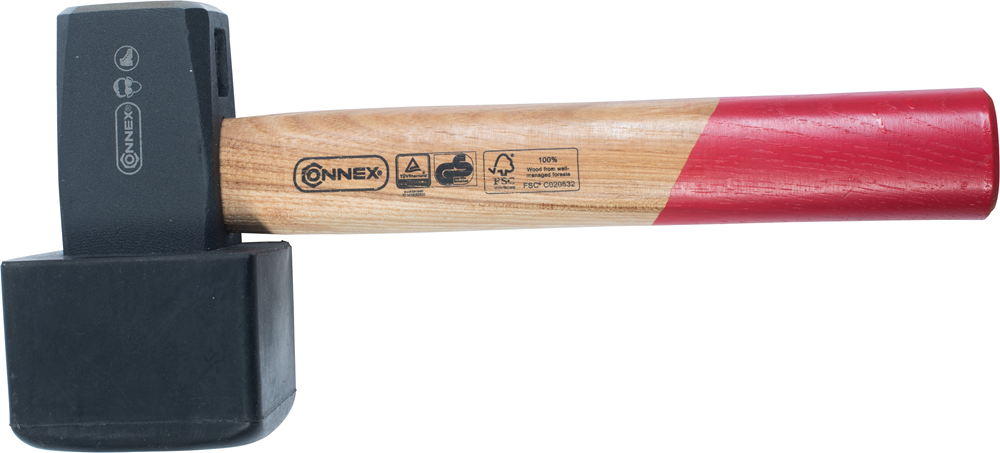 Connex Moker 1250G Met Gummi Kap Hout COX622250