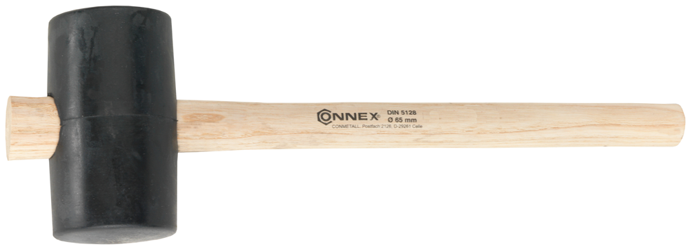 Connex Gummihamer 40Mm Zwart Hout COX625101