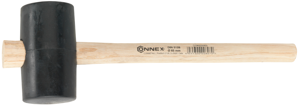 Connex Gummihamer 65Mm Zwart Hout COX625103