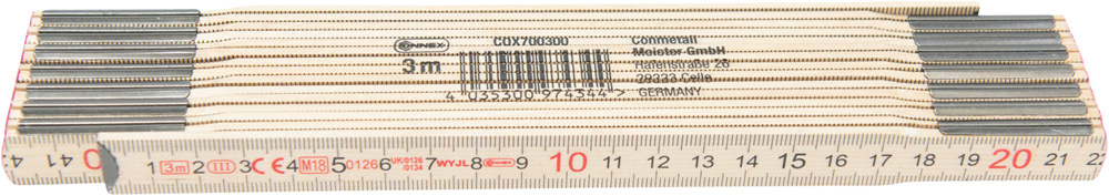 Connex Vouwmeter 3M Hout Euro COX700300