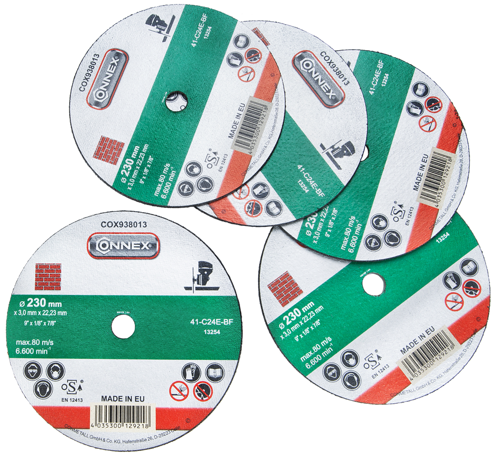 Connex Set 5X Slijpschijf Steen 230Mm COX938018