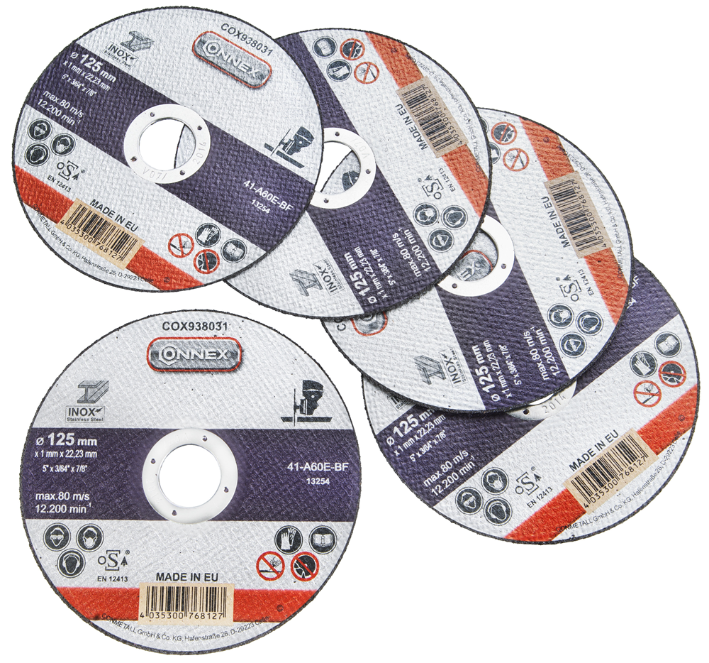 Connex Set 5X Slijpschijf Rvs 125Mm COX938036